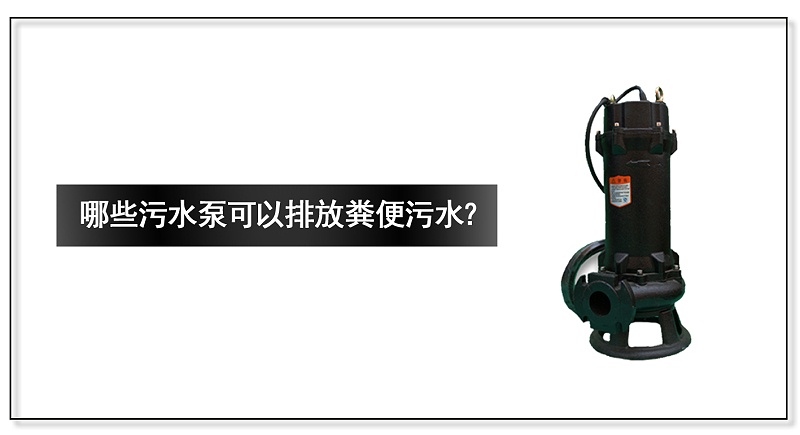 哪些污水泵可以排放糞便污水？