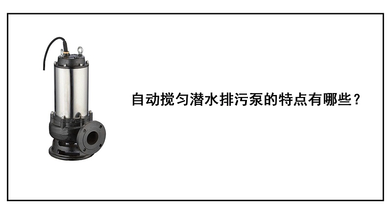 自動(dòng)攪勻潛水排污泵的特點(diǎn)有哪些？